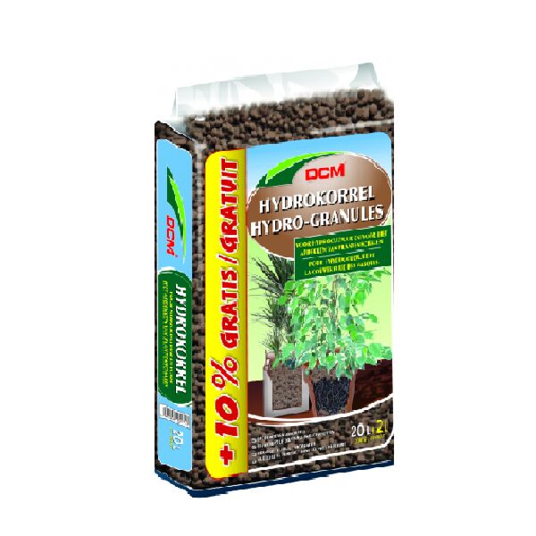 DCM Hydrokorrel 20 Litres - Granulés d'argile pure pour un drainage optimal  et une décoration en jardinage biologique