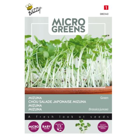 Buzzy Microgreens, Mizuna Grun