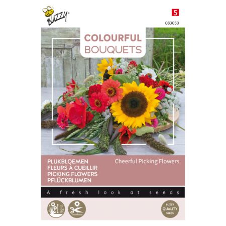Buzzy Colourful Bouquets, Cheerfull Picking Flowers, Plukbloemen