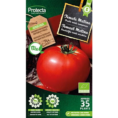 Tomaat Matina BIO-01 - Protecta Traditionele Reproduceerbare Autenthentieke Zaden