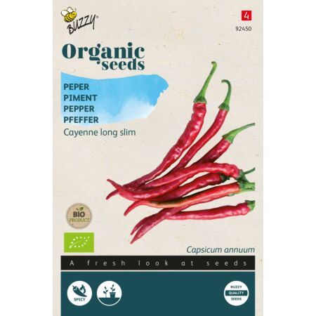 Buzzy Organic Peper Cayenne long slim (BIO)