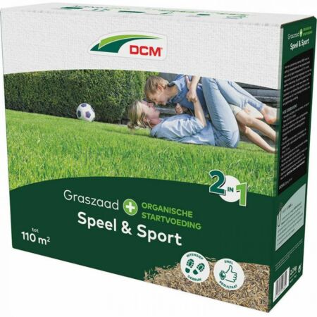 DCM Grassamen Activo 15 Kg 750 m² - Ideal für Spiel- und Sportrasen, hohe Trittverträglichkeit und schnelles Wachstum zur Unkrautbekämpfung