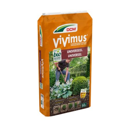 DCM Vivimus Universeel 60 Liter - Hoogwaardige Bodemverbeteraar voor Gezonde Plantengroei in Alle Soorten Tuinen