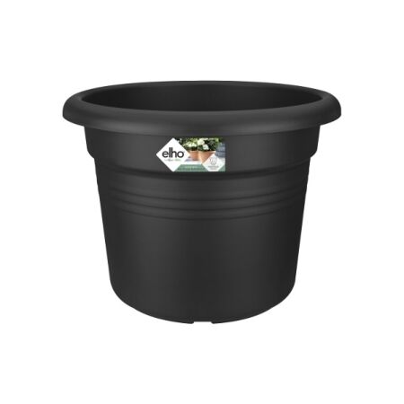Pot de fleurs Elho Green Basics Cylinder 55 cm Living Black- Durable et élégant pour chaque jardin