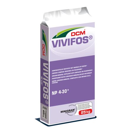 DCM Vivifos 25 Kg - Langwerkende Meststof voor Verbeterde Beworteling, Bloei en Vruchtvorming, Ideaal voor Gazons en Groenteteelt