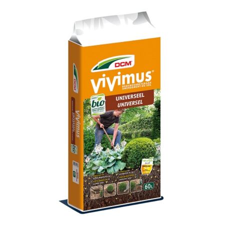 DCM Vivimus Universal 40 Liter - Hochwertiger Bodenverbesserer für gesundes Pflanzenwachstum in allen Gartentypen